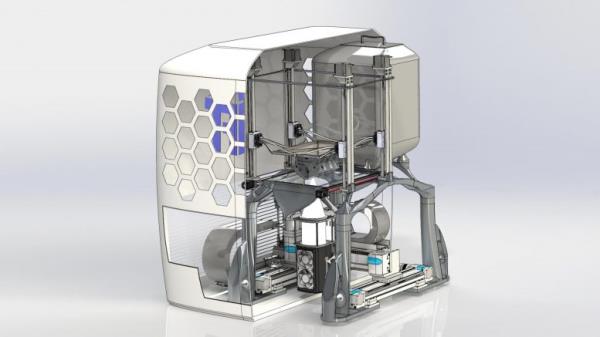 me<em></em>tal 3D Printer Visualization